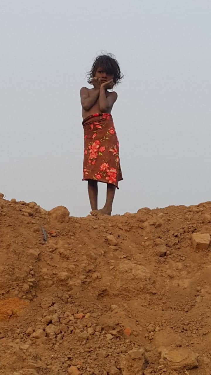 Children in brick making